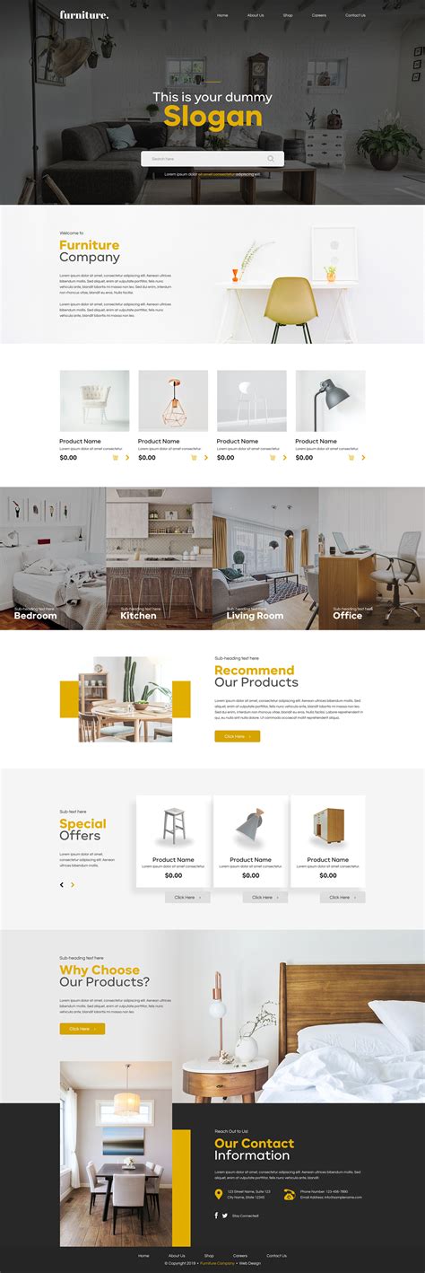 Furniture Web Design Inspiration: Ecommerce :: Behance