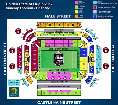 Suncorp Stadium Seating Map: A Comprehensive Guide - Map Of Arizona