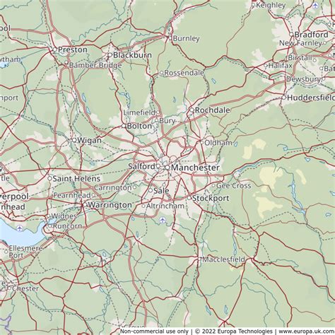 Map of Manchester, United Kingdom | Global 1000 Atlas