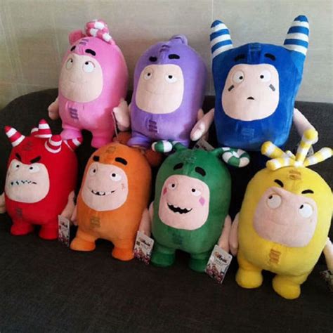 30cm Oddbods Cuddly Toys Newt Bubbles Pogo Zee Jeff Fuse Slick Plush ...