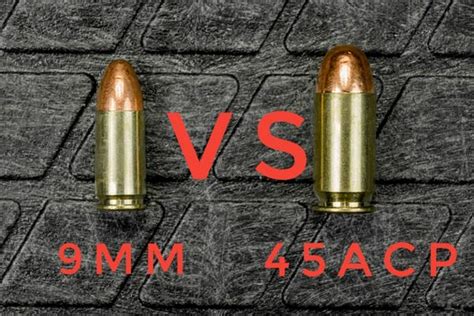 .45 ACP Vs. 9mm Which Is Better? | Difference & Comparison - Reviewster