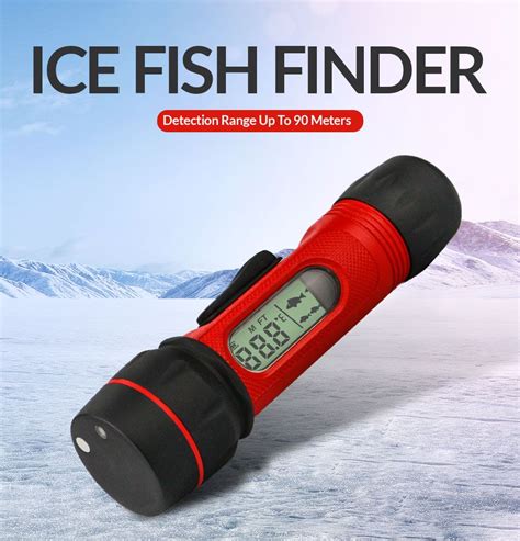 Portable Sonar Sensor Fish finder Wireless Echo Sounder 0.8-90m Depth ...