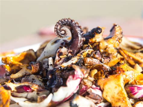 Grilled Octopus Salad Recipe - FlavCity with Bobby Parrish