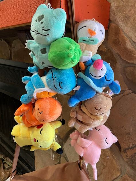 Sleeping Pokémon Plushes for Bags | Etsy