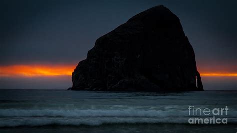 Haystack Rock Sunset Photograph by Matt Hoffmann - Fine Art America