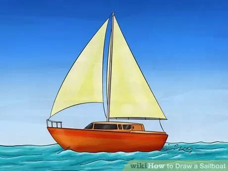 How to Draw a Sailboat: 7 Steps (with Pictures) - wikiHow | Boat ...