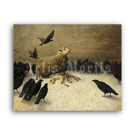 Printable Anguish - painting, dark art by August Friedrich Albrecht Schenck