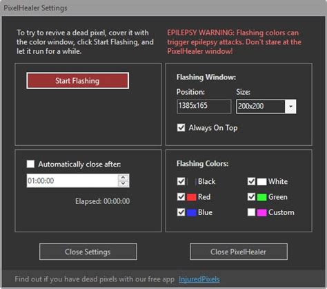 PixelHealer: repair defective pixels on LCD screens - gHacks Tech News