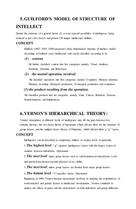 Theories of intelligence