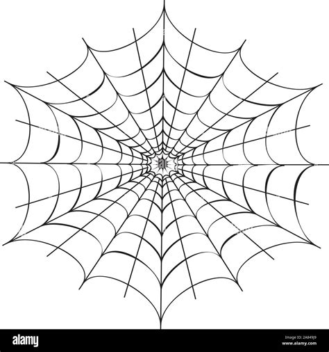 Abstract decorative spider web illustration, design for Halloween Stock ...