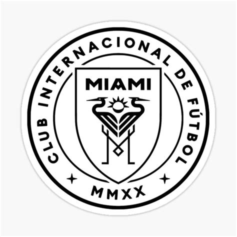 Inter Miami CF MLS Team Logo 1 Color Vinyl Decal Sticker Car Window ...