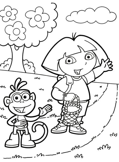 Dora the Explorer coloring | Coloriage dora, Dora l'exploratrice, Coloriage