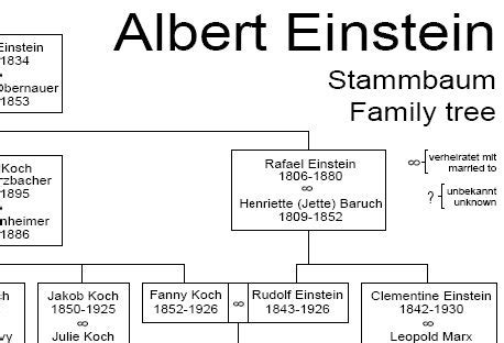 Excerpt from Albert Einstein's family tree | Genealogy : Charts ...