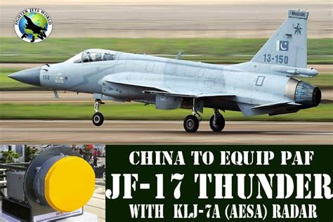 China to equip PAF JF-17 Thunder Fighter Jets with KLJ-7A (AESA) radar ...