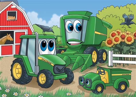 John Deere Tractor Clipart