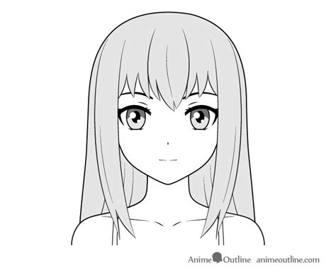 Draw Anime Girl Face - Manga