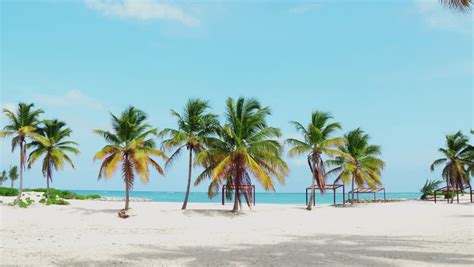 Beautiful Beach, Blue Sea, Blue Stock Footage Video (100% Royalty-free ...