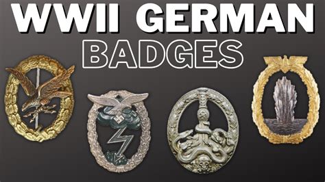 WWII - German Badges Explained - YouTube