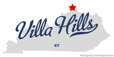 Map of Villa Hills, KY, Kentucky