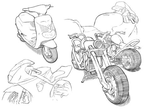 Sketch Reference Motorcycle Drawing - ipanemabeerbar