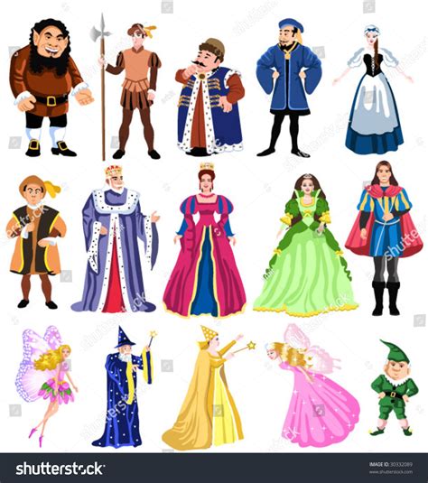 Fairy Tales Characters Stock Vector 30332089 - Shutterstock