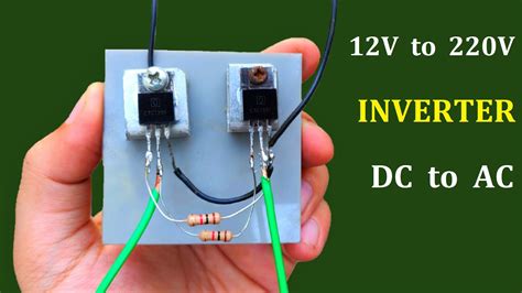 12v DC to 220v AC Converter Inverter - School Project Idea 2020 - YouTube