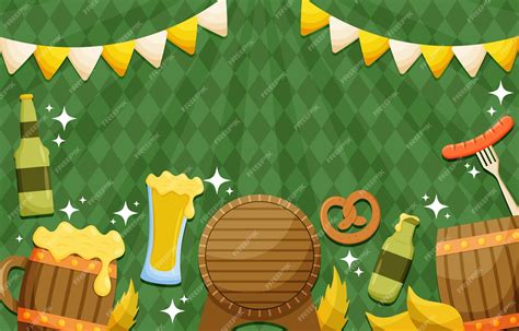 Premium Vector | Oktoberfest festivity background