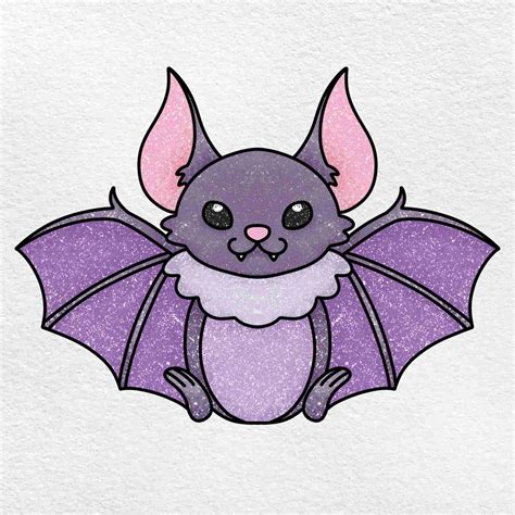 Download Cute Bat Drawing Pictures | Wallpapers.com