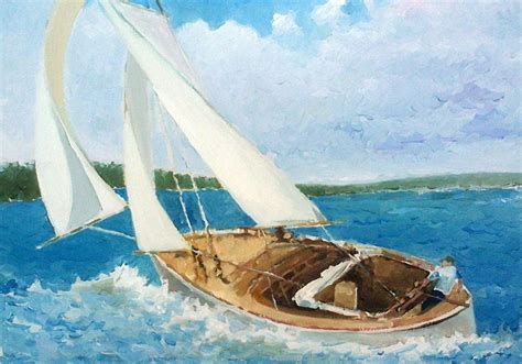 Boat Sailing, Painting by Paintings By Various Artists From Ukrain ...