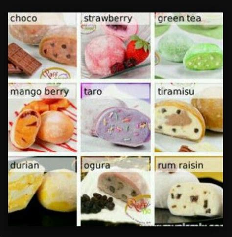 Different flavors for Mochi ice cream! | Mochi ice cream, Mochi recipe ...