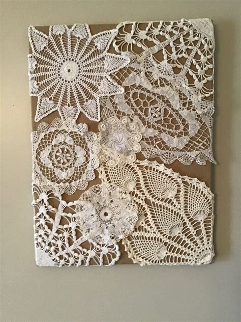 Doilies Crafts, Lace Crafts, Lace Doilies, Vintage Crafts, Crochet ...