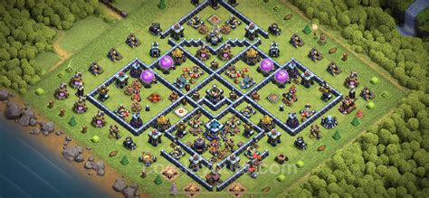 Farming Base TH13 with Link, Anti Everything, Hybrid - Clash of Clans ...