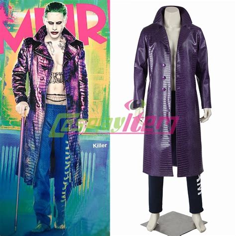 Suicide Squad Joker Costume Suit Adult Halloween Carnival Costume Adult ...