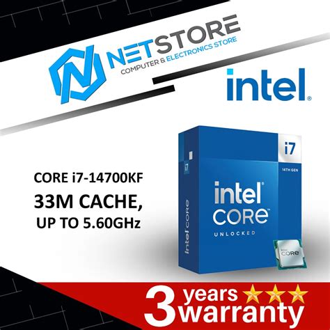 INTEL CORE i7-14700KF 33M CACHE, UP TO 5.60GHz PROCESSOR ...