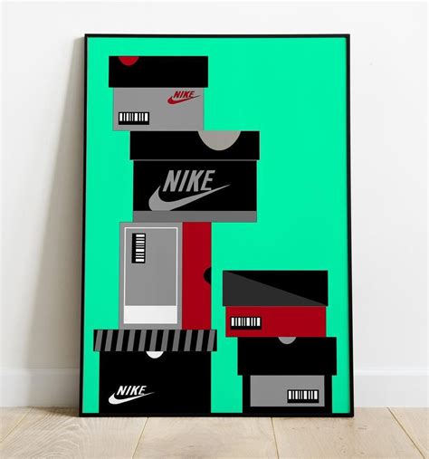 Sneaker Box Wall Art Poster by SNEAKERSposter. Nike, Sneakerhead decor ...