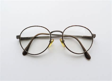 90s Round Wire Rim Eyeglasses Maroon Tortoise Shell and