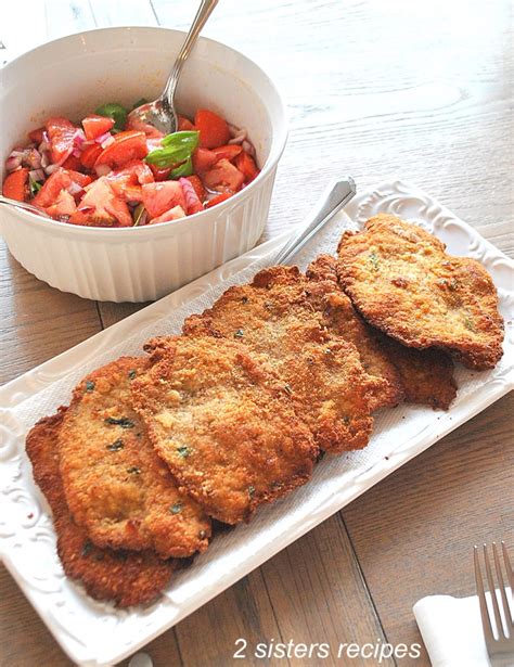 Perfect Veal Cutlet Milanese - 2 Sisters Recipes by Anna and Liz