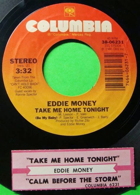 EDDIE MONEY Take Me Home Tonight with Ronnie by RareMusicAndMore