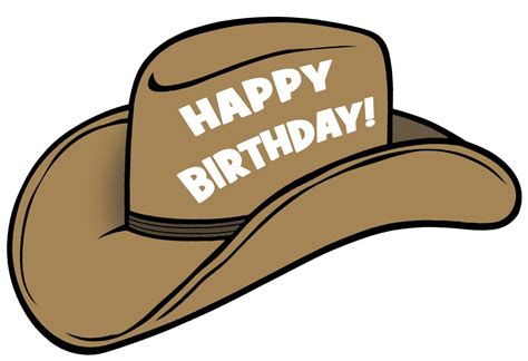 Happy Birthday Cowboy Hat Clip Art