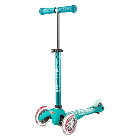 Microscooters Mini Micro Deluxe Aqua | Scooter | 3 wheel scooter ...