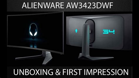 ALIENWARE AW3423DWF Unboxing & First Impressions - YouTube