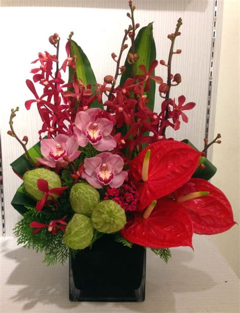 Chinese New Year CNY2016 Flower Arrangement | Creative flower ...