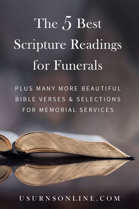 Funeral Scriptures: 50 Best Bible Verses for Funerals » Urns | Bible ...