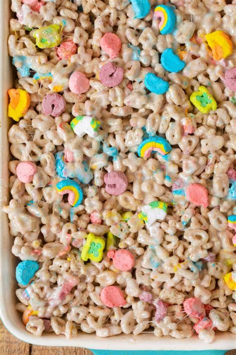 Lucky Charms Cereal Bars Recipe - Dinner, then Dessert | Lucky charms ...