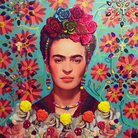 Frida Kahlo And Flowers - FLOWERS CJK