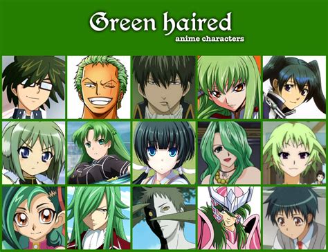 Green haired anime characters by jonatan7 on DeviantArt