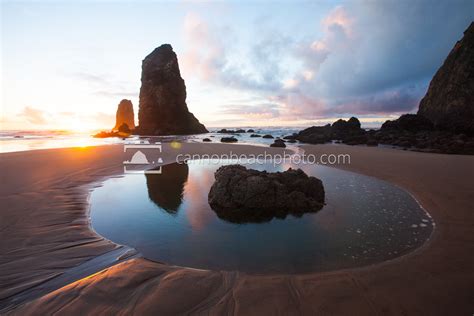 Reflective Pool - Haystack Rock - Cannon Beach Photo