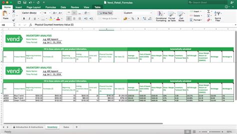 Excel Templates For Retail Business – PARAHYENA