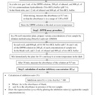 Experimental protocol of DPPH assay to assess the antioxidant activity ...