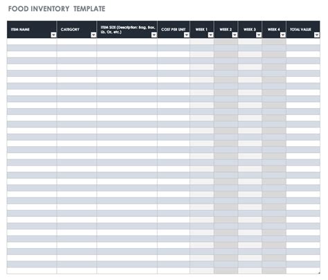 Free Excel Inventory Templates: Create & Manage | Smartsheet